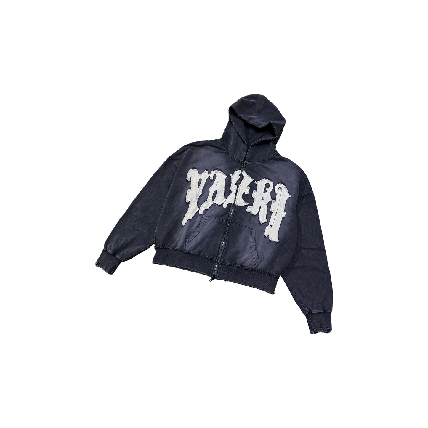 grey double zip